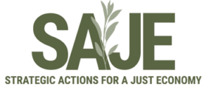 strategic actions for a just economy logo